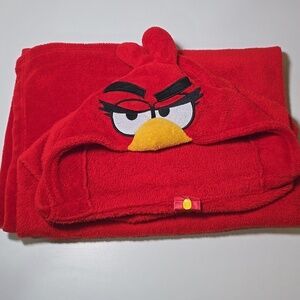 5/$30 ANGRY BIRDS Red Hooded Character Blanket